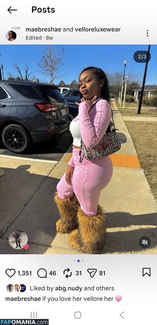 Maebreshae / nofilterkay Naakt OnlyFans  Gelekte foto #2